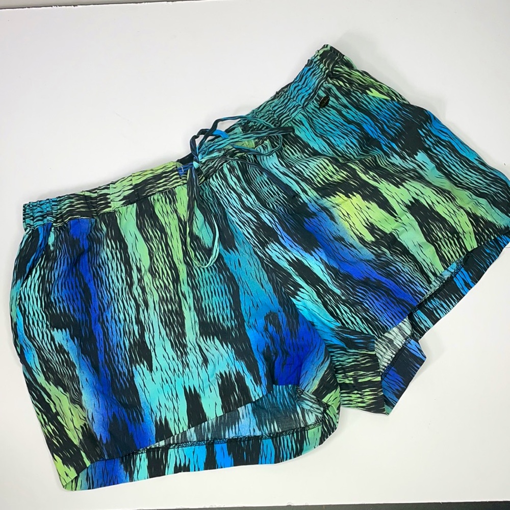 Guess 100% Silk Drawstring Pocket Shorts Size M